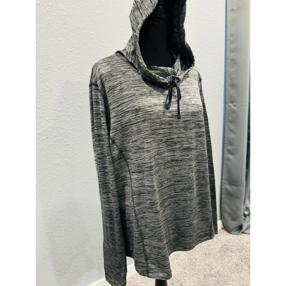 Columbia Women's Heathered Gray Long Sleeve Pullover, Size XL - Picture 3 of 8